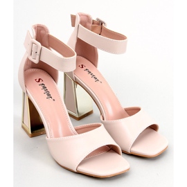 Seastar Páskové sandály Ellen Beige na podpatku béžový 2 Seastar Páskové sandály Ellen Beige na podpatku béžový 2