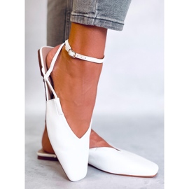 BM Baleríny s otevřeným podpatkem od Gianna White bílý 2 BM Baleríny s otevřeným podpatkem od Gianna White bílý 2