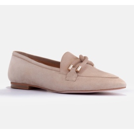 Marco Shoes Zdobené mokasíny béžový 3
