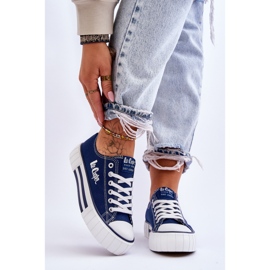 Dámské tenisky na platformě Lee Cooper LCW-23-31-1803L tmavě modrá modrý 1