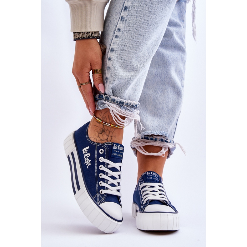 Dámské tenisky na platformě Lee Cooper LCW-23-31-1803L tmavě modrá modrý 1