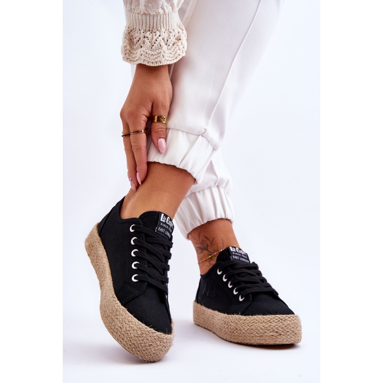 Módní pletené tenisky Lee Cooper LCW-23-31-1797L černé černá 2