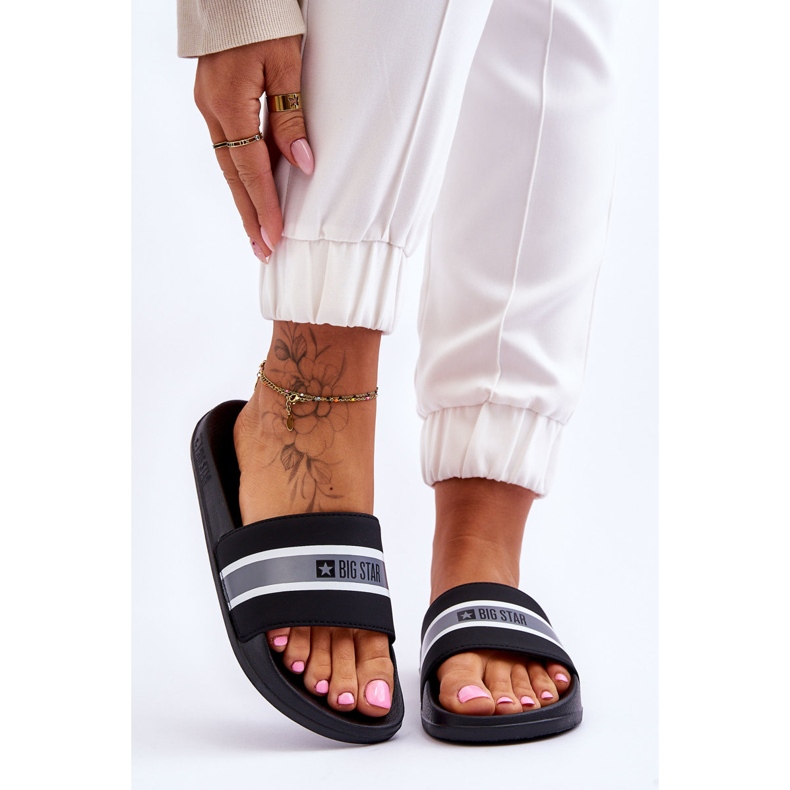 Lehké pěnové pantofle Big Star JJ274648 Black černý 1