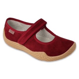 Befado Women boty pu-young 197d003 burgundsko červený 2