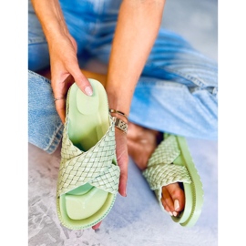 Dámské pantofle Norma Green zelený 1