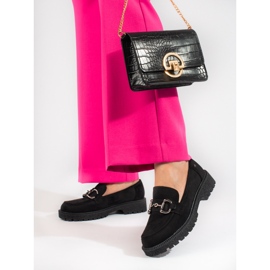 W. Potocki Černé semišové mokasíny od Potocki černá 1