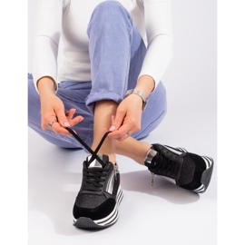 Černé tenisky na platformě Shelovet černá 1