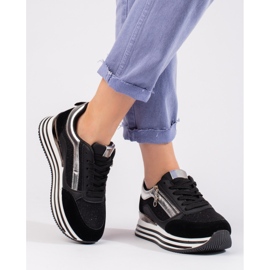 Černé tenisky na platformě Shelovet černá 2