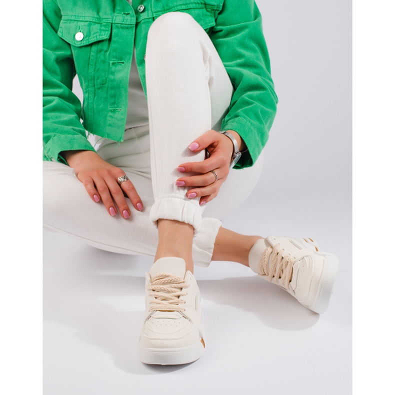 Béžové dámské tenisky Shelovet béžový 2