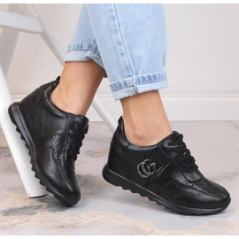 Dámská sportovní obuv se skrytým klínem černá Jezzi ASA170-11 1