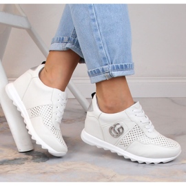 Dámská sportovní obuv se skrytým klínem bílá Jezzi ASA170-11 bílý 1