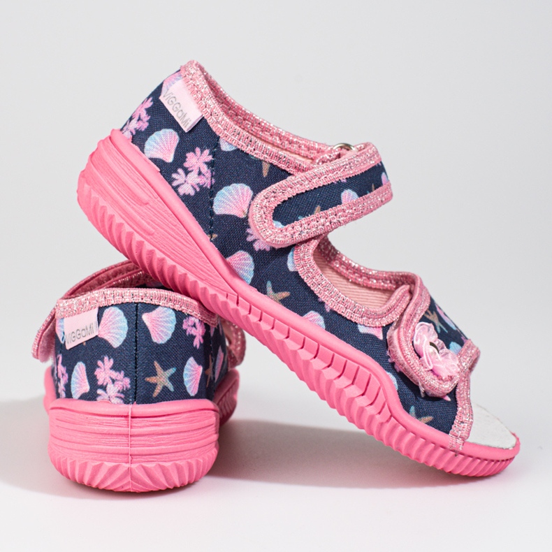 Růžové pantofle Arielka Viggami pro dívky růžový 1