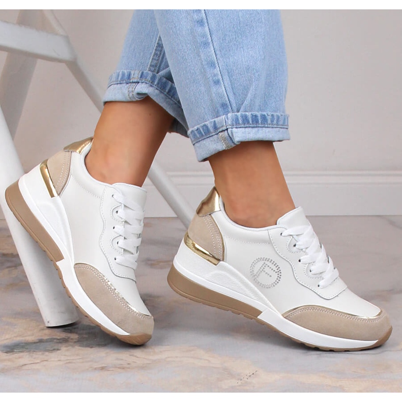 Dámské vícebarevné kožené sportovní boty Filippo DP4660 vícebarevný 1 Dámské vícebarevné kožené sportovní boty Filippo DP4660 vícebarevný 1