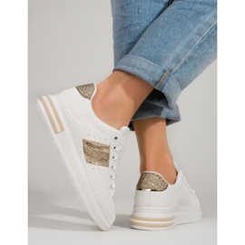 Dámské tenisky Shelovet na vysoké platformě bílé bílý 1