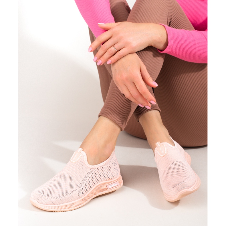 SHELOVET Lehké dámské textilní sportovní boty růžové T.Sokolski růžový 2