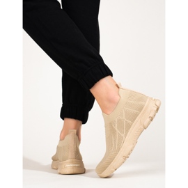 Dámské hnědé textilní sportovní boty Shelovet hnědý 1