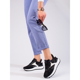 Dámské černé sportovní boty Shelovet na vysoké platformě černá 1