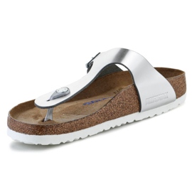 Brinkenstock Stříbrné žabky Birkenstock Giizeh W 1003675 stříbro 1