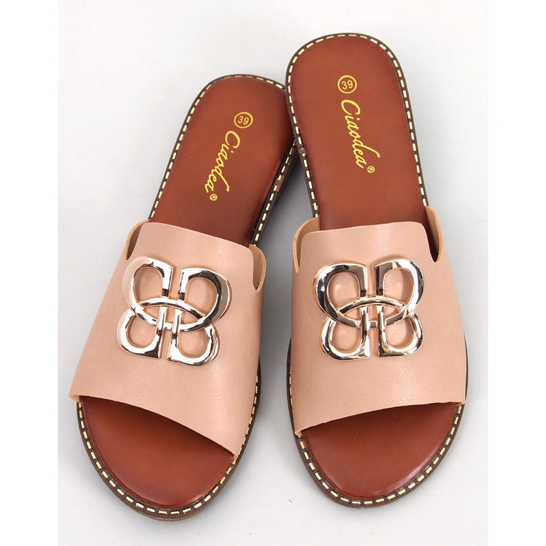 BM Dámské pantofle Ebony Apricot béžový 1