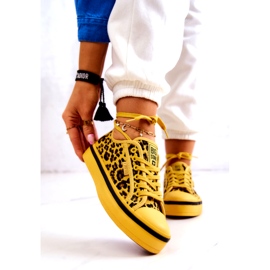 Dámské tenisky Pantera Big Star JJ274616 žluté žlutá 2