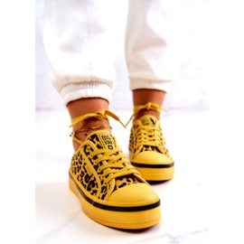 Dámské tenisky Pantera Big Star JJ274616 žluté žlutá 6