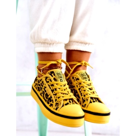 Dámské tenisky Pantera Big Star JJ274616 žluté žlutá 9