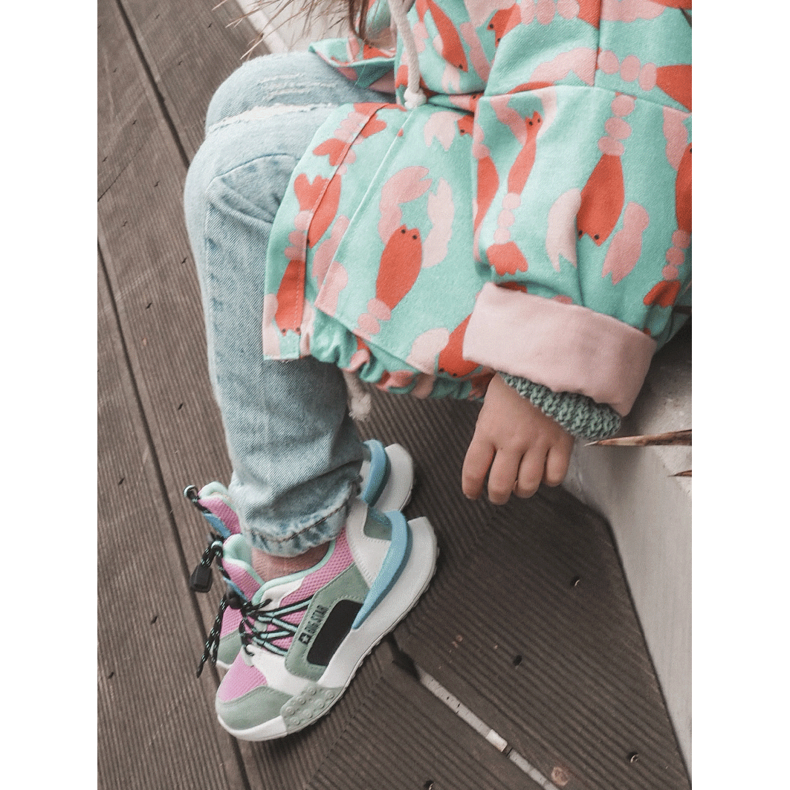 Dětská sportovní obuv Memory Foam System Big Star LL374219 růžovo-zelená růžový 1 Dětská sportovní obuv Memory Foam System Big Star LL374219 růžovo-zelená růžový 1