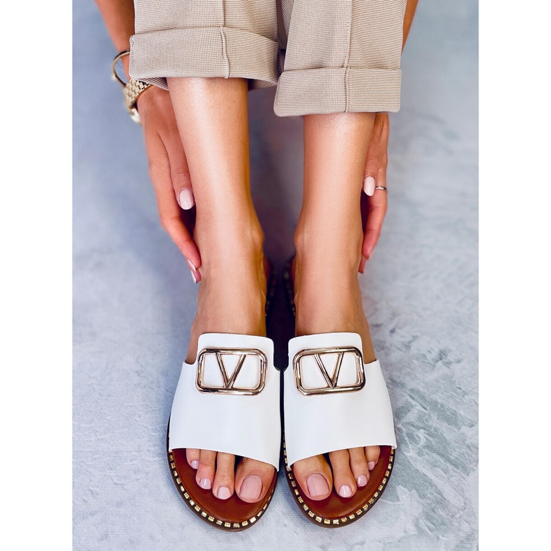 BM Dámské pantofle Tonya White bílý 2