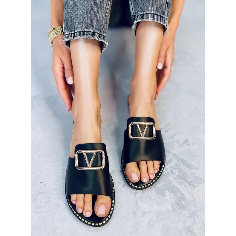 BM Dámské pantofle Tonya Black černá 1