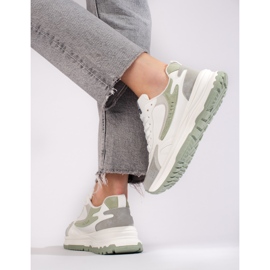 Dámské tenisky na silné podrážce Shelovet bílé bílý 2