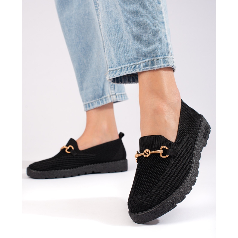 Dámská slip on látka Shelovet černá černý 2
