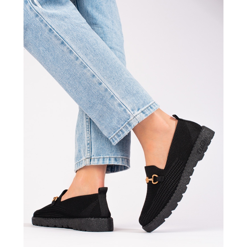 Dámská slip on látka Shelovet černá černý 1
