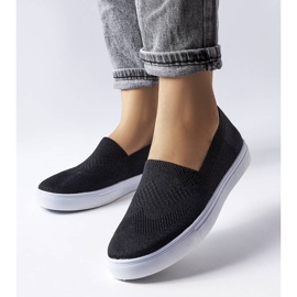 PA1 Černé slip-on tenisky od D'Aubigné černý 1