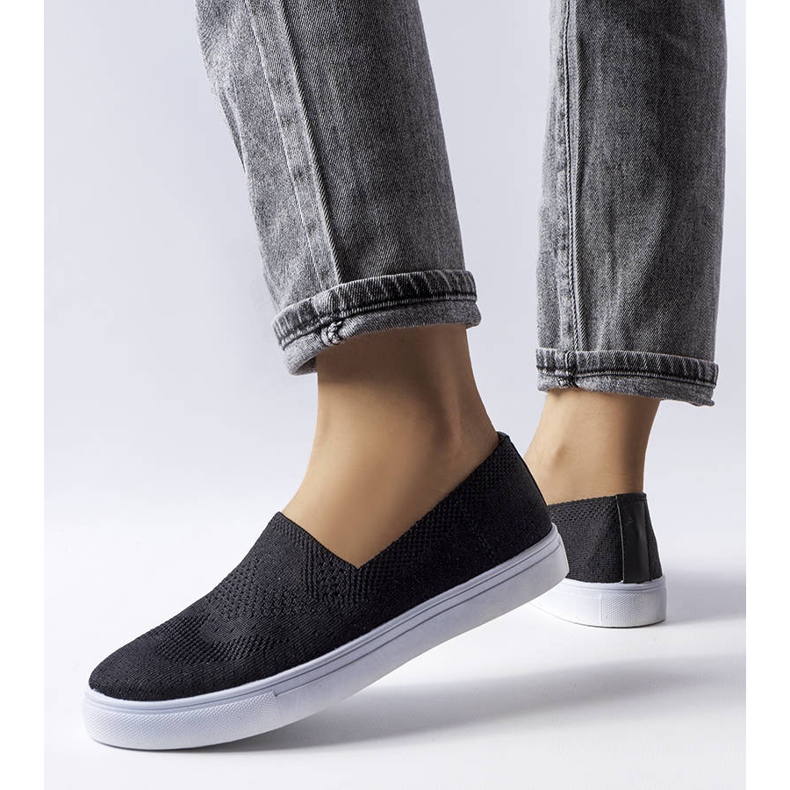 PA1 Černé slip-on tenisky od D'Aubigné černý 2