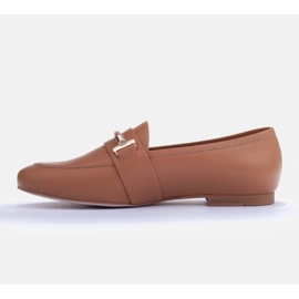 Marco Shoes Zlatě zdobené mokasíny hnědý 3