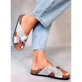 BM Korkové sklíčka Rezai Bílé korálky bílý 1