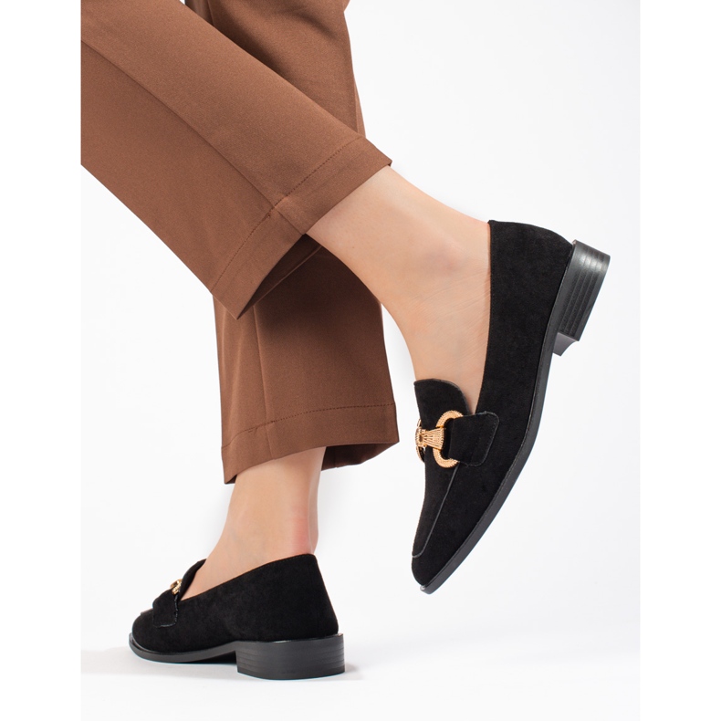 Seastar Dámské semišové mokasíny Shelovet černé černá 2