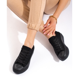 Dámské tenisky na platformě Shelovet černé černá 1