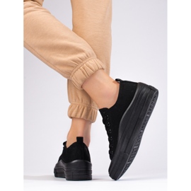 Dámské tenisky na platformě Shelovet černé černá 2