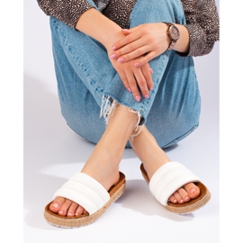 Dámské espadrilky na silné podrážce Vinceza white bílý 1