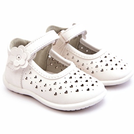 PA1 Dětské vysoké prolamované baleríny na suchý zip White Jianna bílý 1 PA1 Dětské vysoké prolamované baleríny na suchý zip White Jianna bílý 1