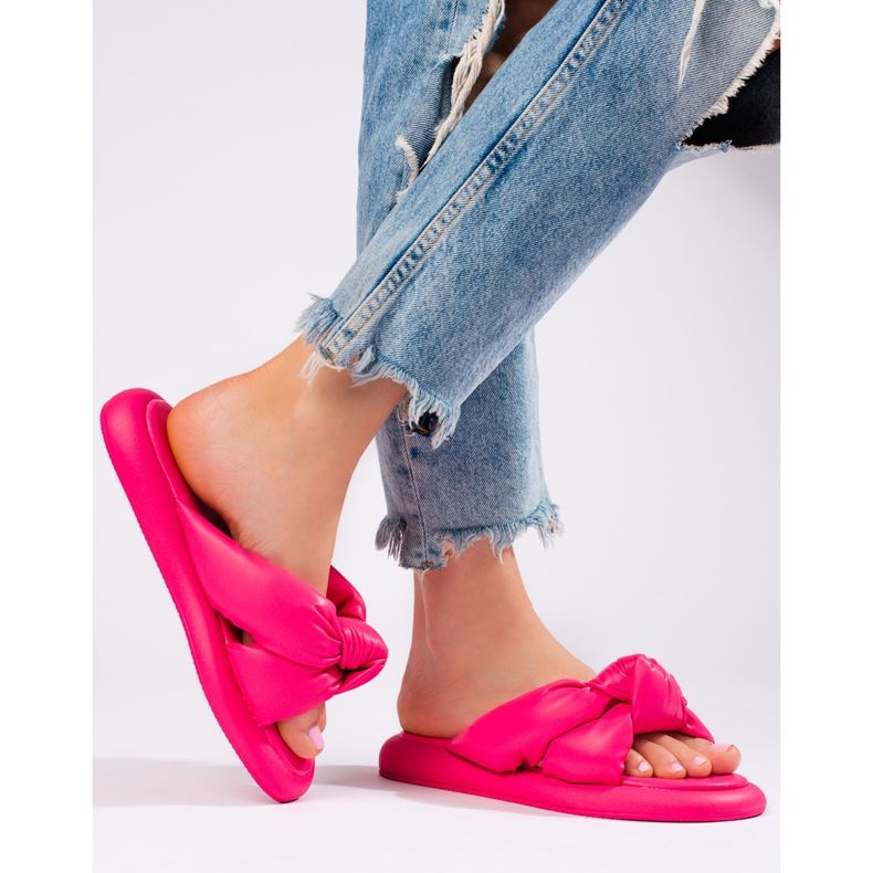 Dámské růžové pantofle Shelovet růžový 1 Dámské růžové pantofle Shelovet růžový 1