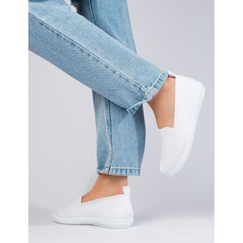 Dámské textilní slip-on tenisky Shelovet bílé bílý 2