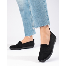 Dámské textilní slip-on tenisky Shelovet černé černý 1