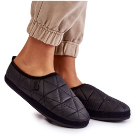 Dámské zateplené pantofle Big Star KK274606 Černé černá 4