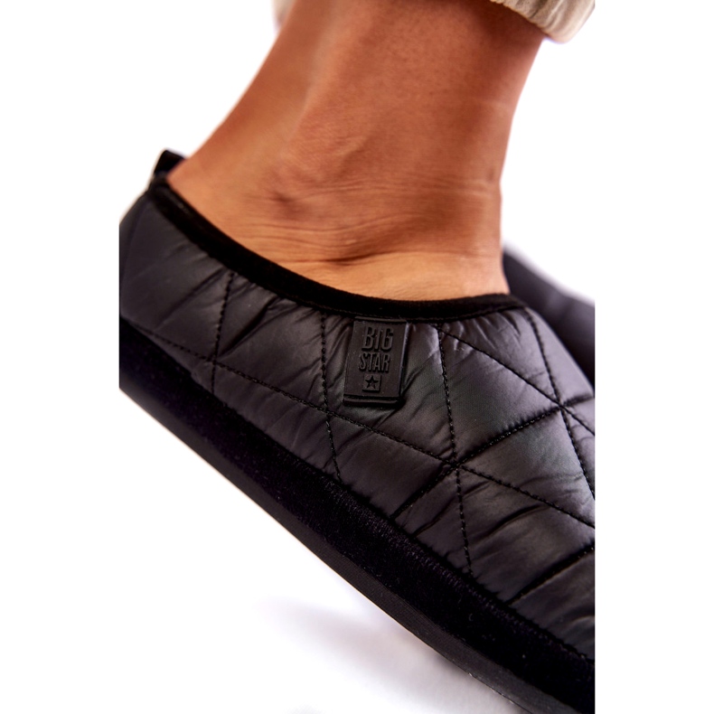 Dámské zateplené pantofle Big Star KK274606 Černé černá 2