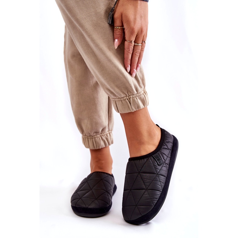 Dámské zateplené pantofle Big Star KK274606 Černé černá 1