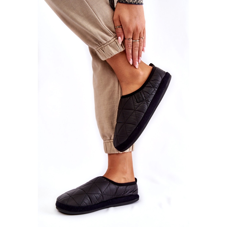 Dámské zateplené pantofle Big Star KK274606 Černé černá 3