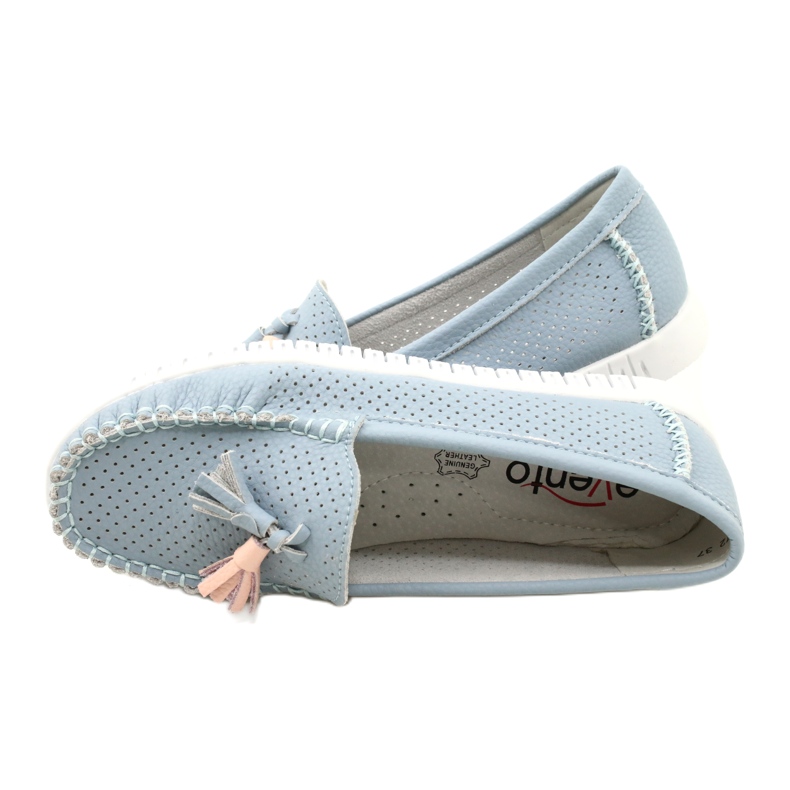 Módní prolamované mokasíny Evento 23PB08-5372 Modré modrý 6