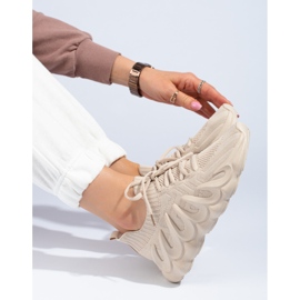 Dámské béžové látkové tenisky Shelovet béžový 1